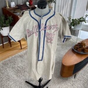 Vintage Wilson "Bellflower Post 225" Wool Baseball Jersey - 42/M